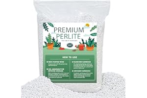 ANSTEEP 3QT Perlite for Plants, 3-6mm Horticultural Medium pearlight for Indoor & Outdoor, perilite Bulk Soil Amendment for Enhanced Growth and Drainage