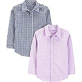 Simple Joys by Carter's Boys Long-Sleeve Woven Shirt, Pack of 2