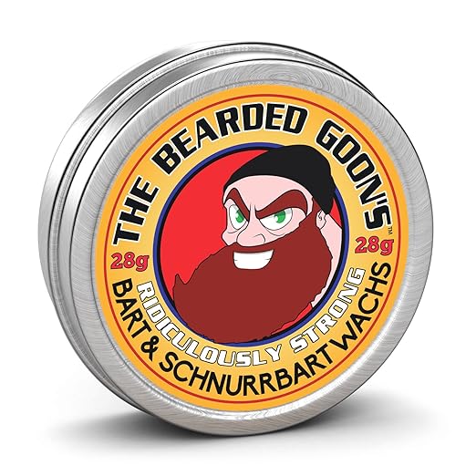 The Bearded Goon's Lächerlich Starke Beard & Handlebar Moustache Mustache Wax - 28g (30ml)