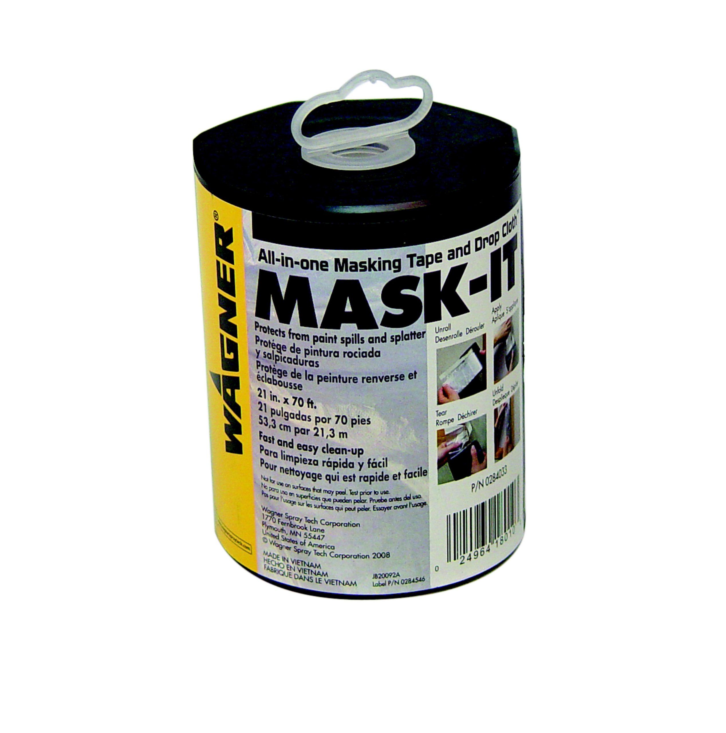 Wagner Mask-it set All-in- One Masking Tape incl. Dispenser for Wall and ceiling 0,55x21 m