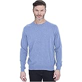 Cashmeren Men's Basic Crewneck Sweater 100% Pure Cashmere Long Sleeve Round Neck Pullover