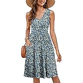 RUMIA Summer Sleeveless Casual Dresses with Pockets for Women Beach Vacation Coverup (S-3XL)