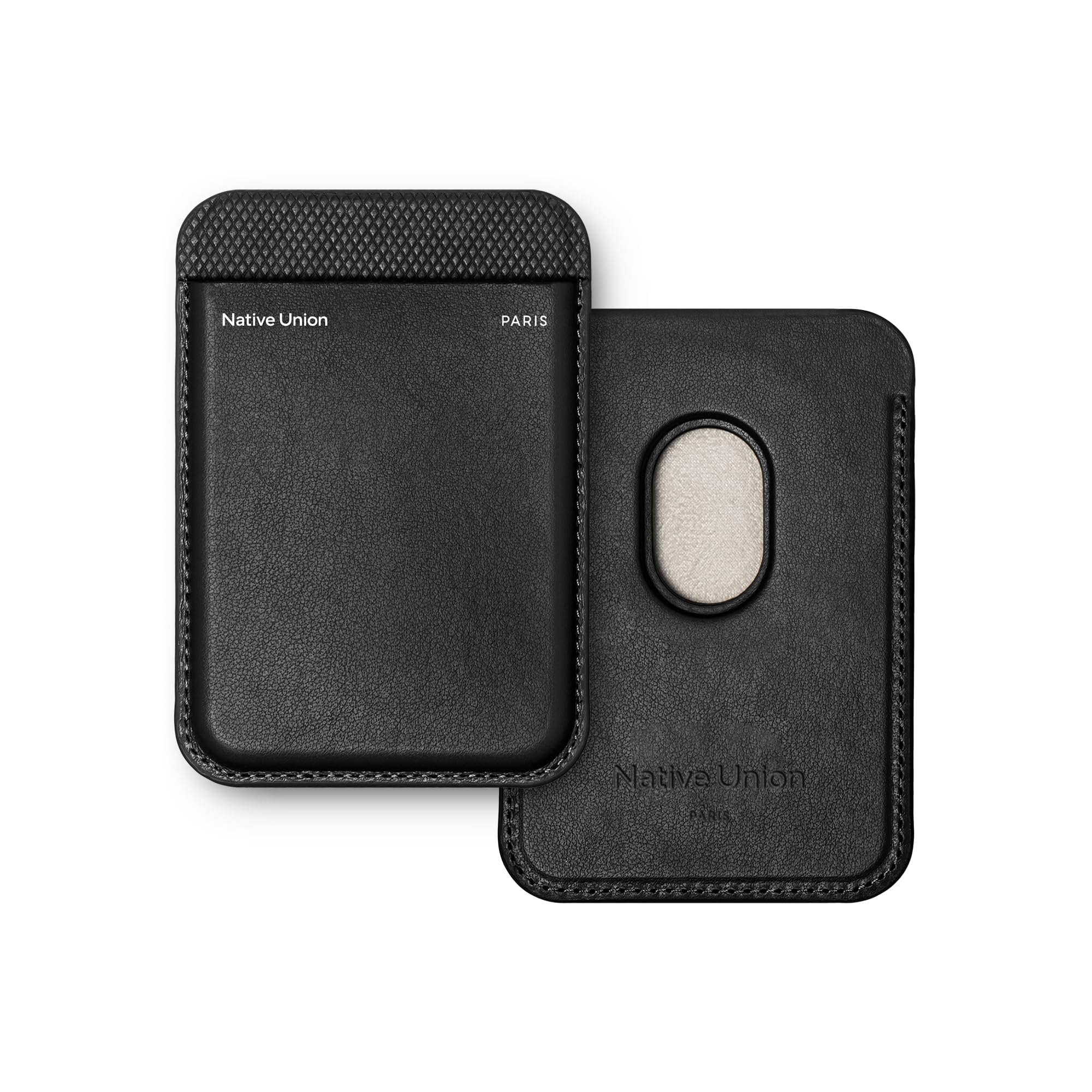 Native Union (Re Classic Wallet | Magnetic – MagSafe Compatible Card Holder for iPhone Air, 17, 16, 15, 14 – Extra Secure & Ultra Slim – Safely Stores 3 Cards – Recycled Materials (Black)