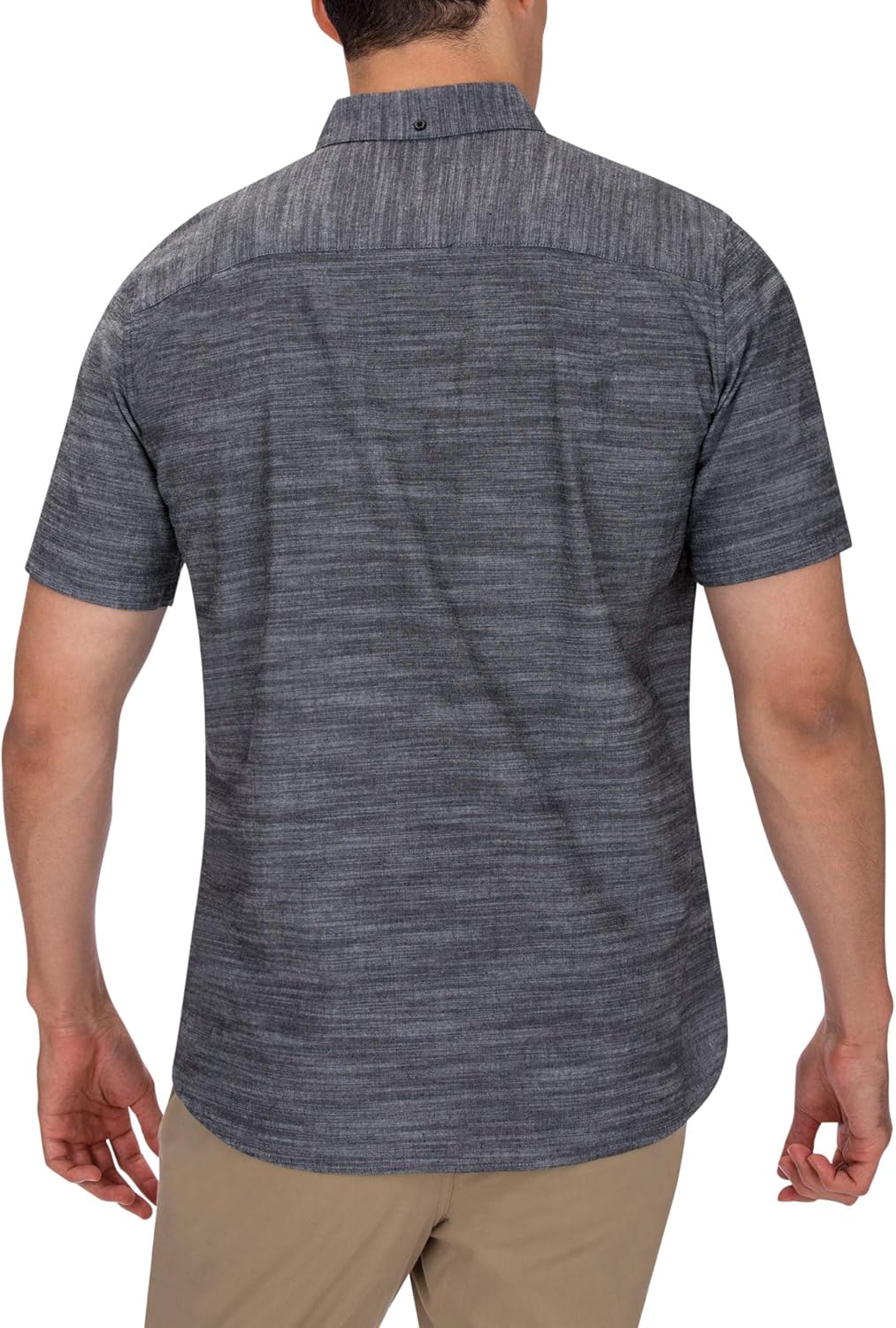 Hurley Men's One & Only Textured Short Sleeve Button Up: Clothing