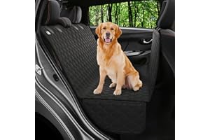Petloox Dog Car Seat Cover for Back Seat, Waterproof Hammock for Car, SUV & Truck, Non-Slip Backseat Cover for Dogs, Heavy-Duty Dog Hammock Style Seat Protector Pets, Easy to Install & Clean