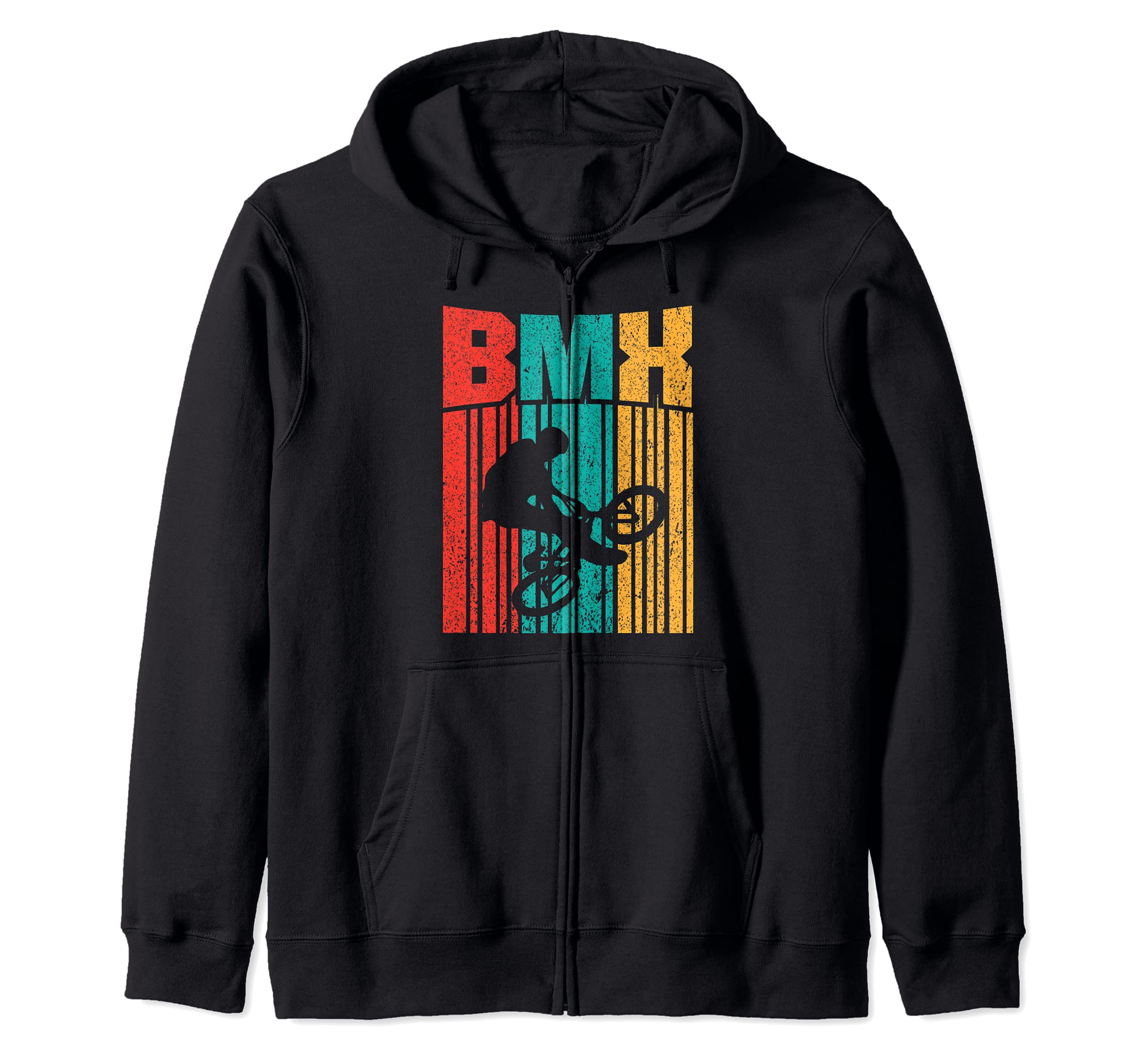 BMX Vintage Bike Bicycle Racing BMX Lover I Cool BMX Zip Hoodie
