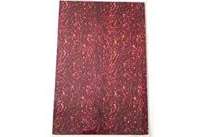 AYUBOUSA 12 x 17 Inch Blank Guitar Pickguard Material Scratch Plate Backplate Sheet for Electric Guitar Bass Pickguard Custom, 4Ply Red Tortoise Shell