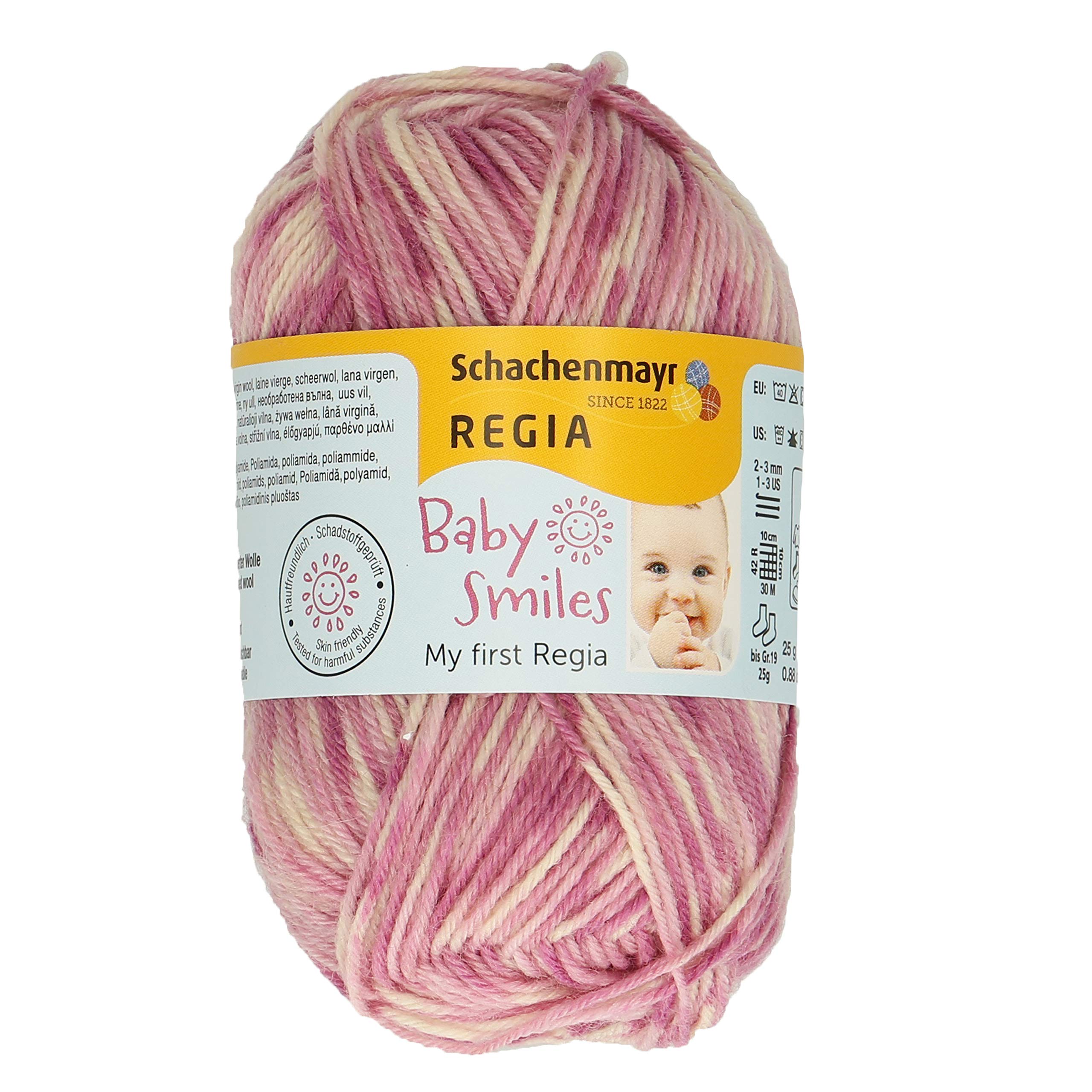 Schachenmayr REGIA 9801296-01726 Hand Knitting Yarn, 75% Virgin Wool, 25% Polyamide, Klara, One Size