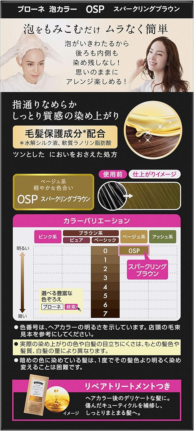 Amazon 泡タイプ ブローネ 泡カラー 0sp スパークリングブラウン 医薬部外品 ブローネ ビューティー 通販