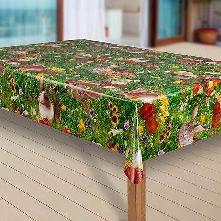 laro Wachstuch-Tischdecke Abwaschbar Garten-Tischdecke Wachstischdecke PVC Plastik-Tischdecken Eckig Meterware Wasserabweisen