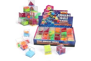 Top Right Toys Mini Fidget Puzzle Boxes, 24 Piece Assorted 3D Brain Teaser Puzzle Cubes, Mind Games for Kids and Adults Party Favors, Stress and Anxiety Relief Toy