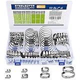 STEELSOFT Heavy Duty Worm Gear Hose Clamp