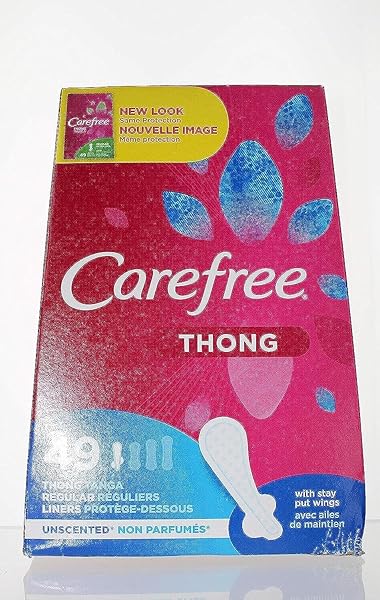 CAREFREE PANTILINERS FOR THONGS WITH STAY PUT WINGS UNSCENTED