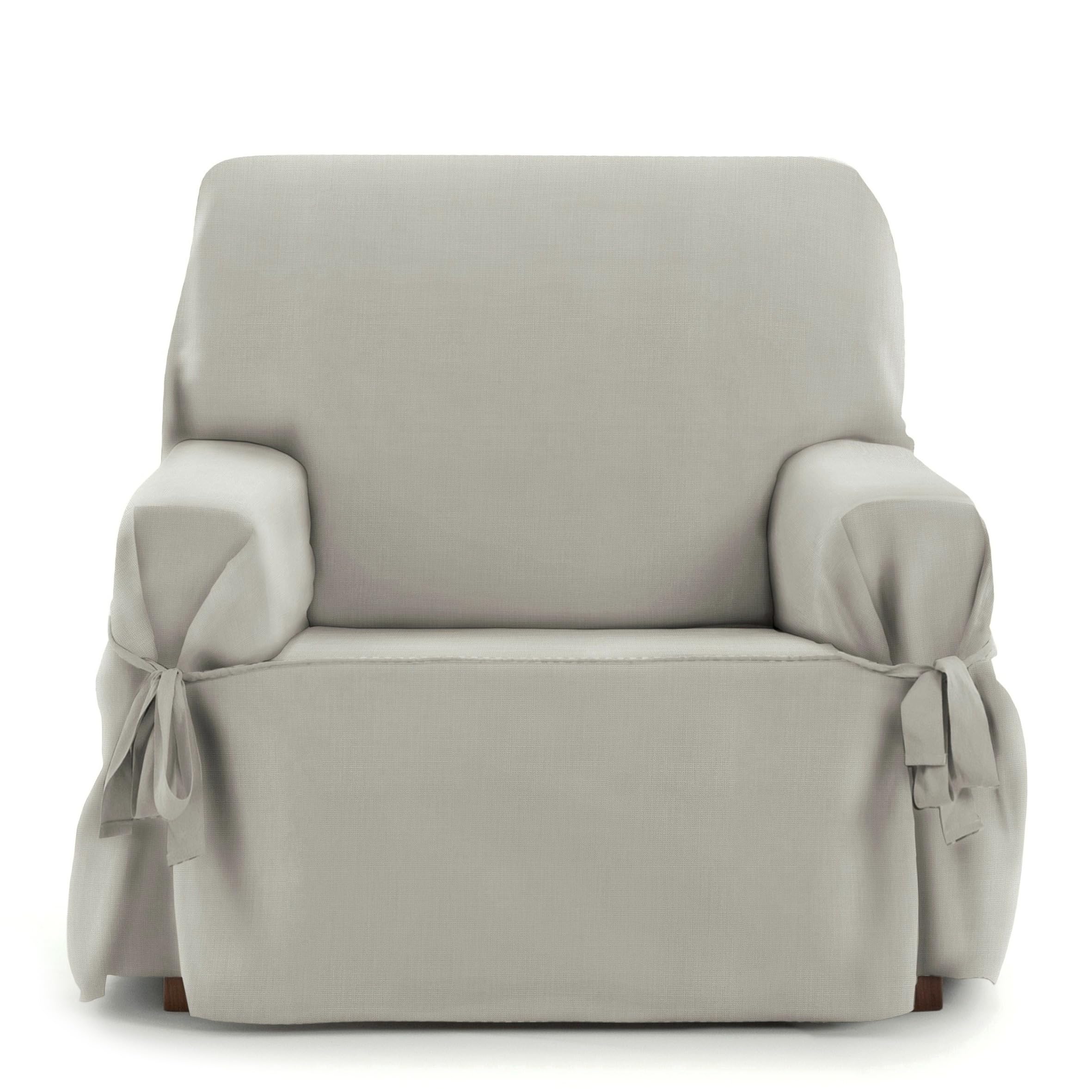 Eysa Universal Adjustable Sofa Cover with Ties East 1 Seater Colour 11/Vison