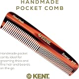 KENT Handmade Pocket Comb R7T Small Fine to Medium Hair Styling Detangling Wet view 3