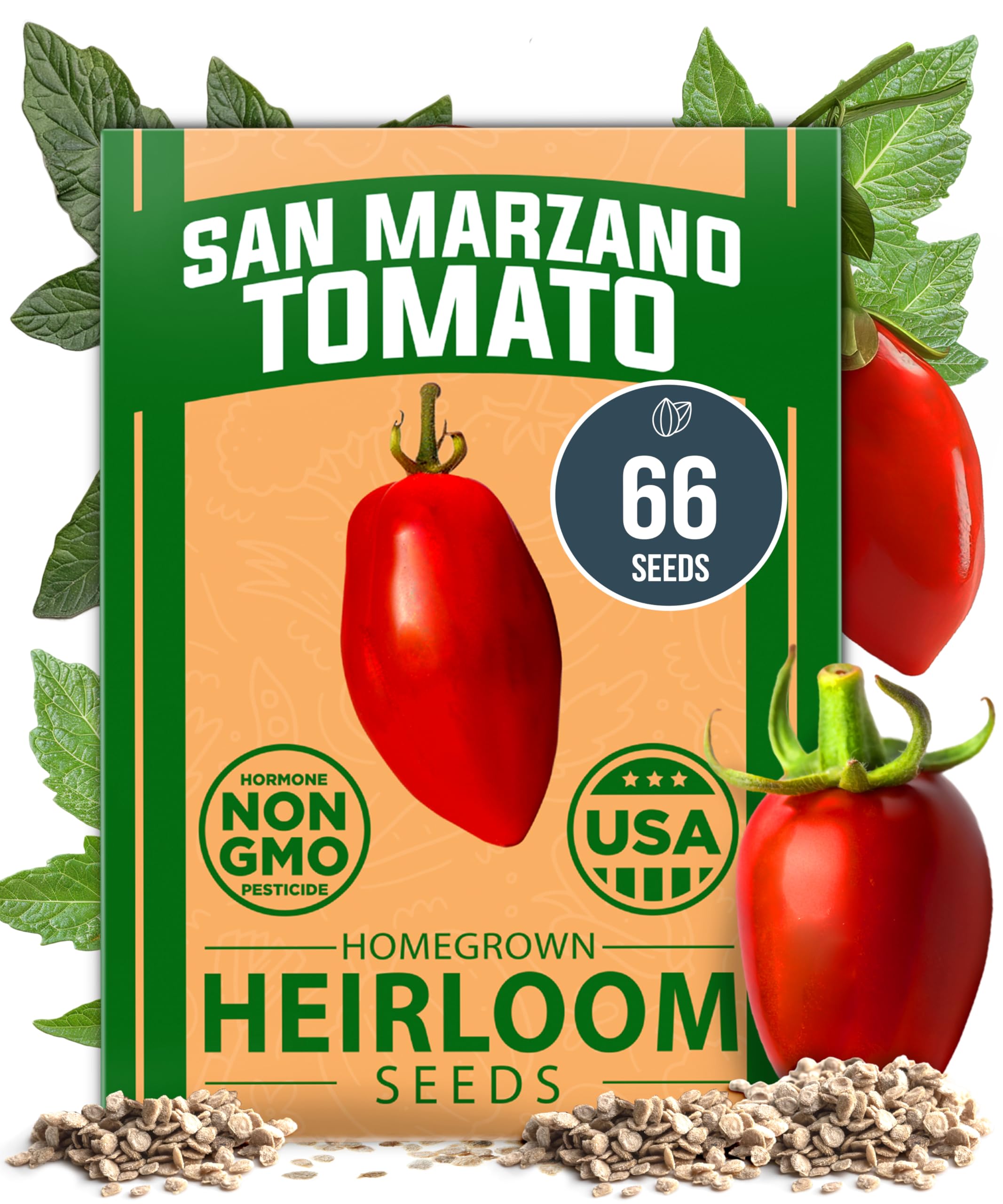 HOME GROWN San Marzano Tomato Seeds – 66