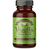 Vanilla Bean Paste for Baking and Cooking - Gourmet Madagascar Bourbon Blend made with Real Vanilla Seeds - 4 Ounces