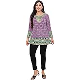 Maple Clothing Short Kurti Indian Tunic Top Women's Printed India Apparel Outfit