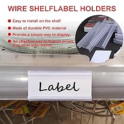 100Pcs Wire Shelf Label Holder,Compatible with
