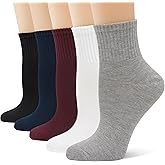 SERISIMPLE Womens Mini Crew Thin Viscose Bamboo Socks Soft Above Ankle Casual Socks Comfort Solid Color 5 Pairs