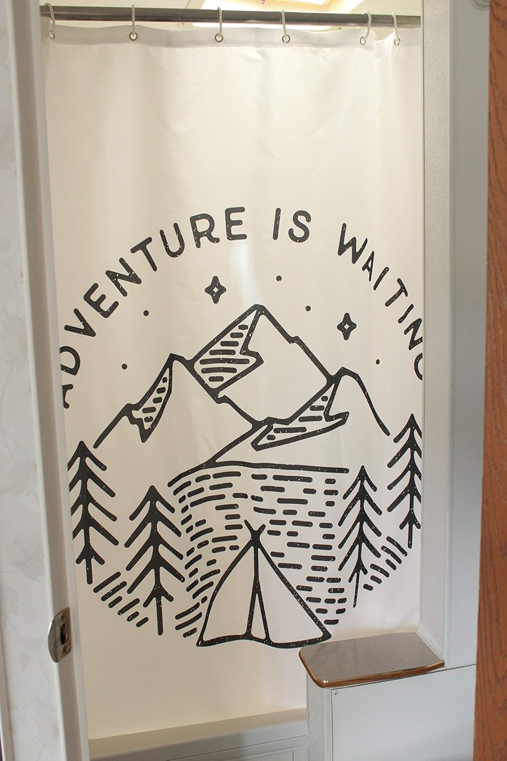 Amazon Com Solid Elements Rv Shower Curtain Accessories Gear For