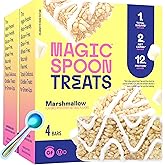 Magic Spoon Treats Marshmallow - 8 High Protein Bars, Gluten Free | Sugar free protein cereal bar, low carb, keto friendly, healthy snack, gluten free
