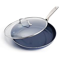 Blue Diamond Cookware Ceramic Nonstick Frying Pan with Lid, 12"
