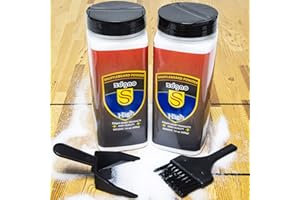 YDDS Shuffleboard Sand - Shuffleboard Wax with Mini Dustpan and Mini Brush, 2 Cans(2×14 oz)