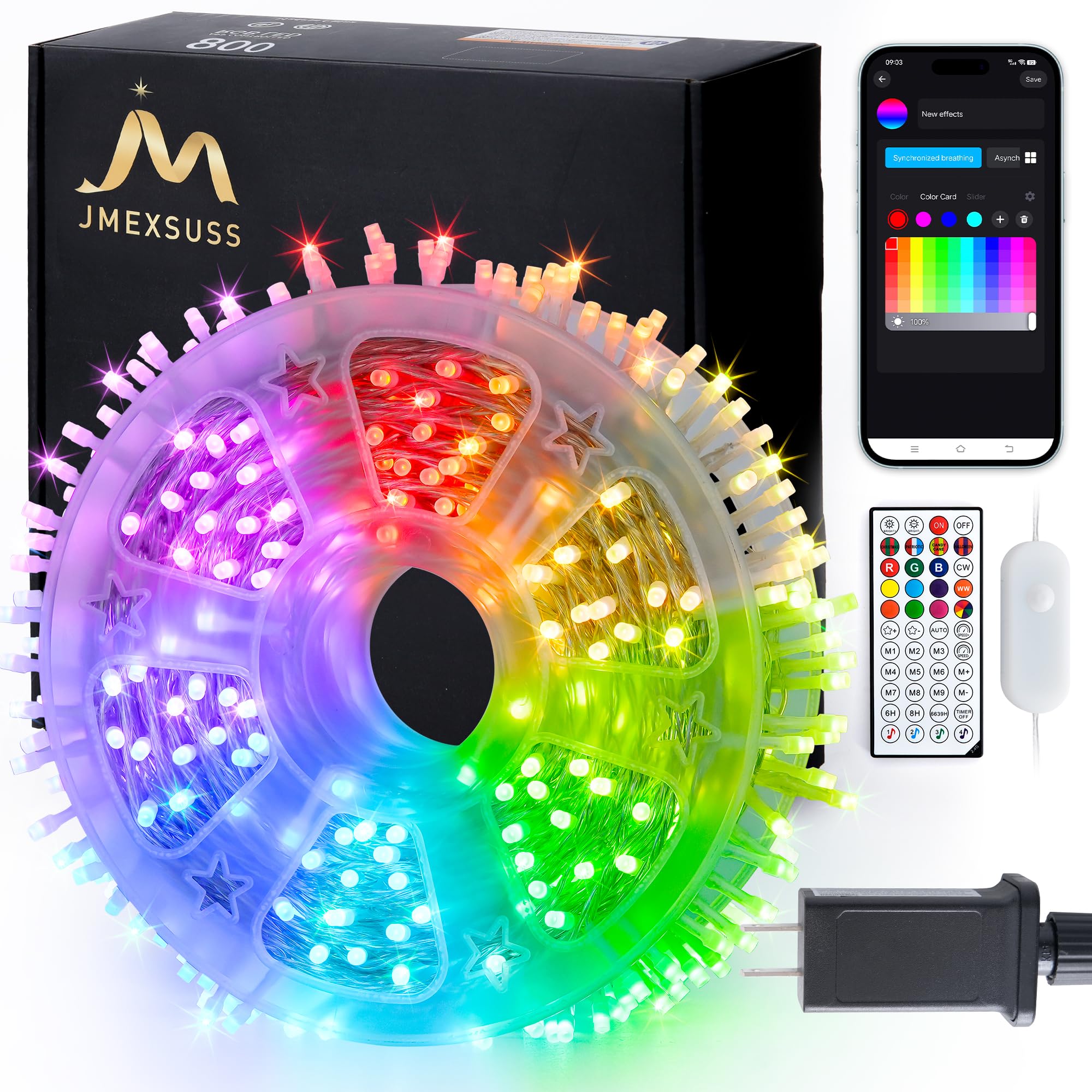 JMEXSUSS 800 LED RGB String Light Outdoor