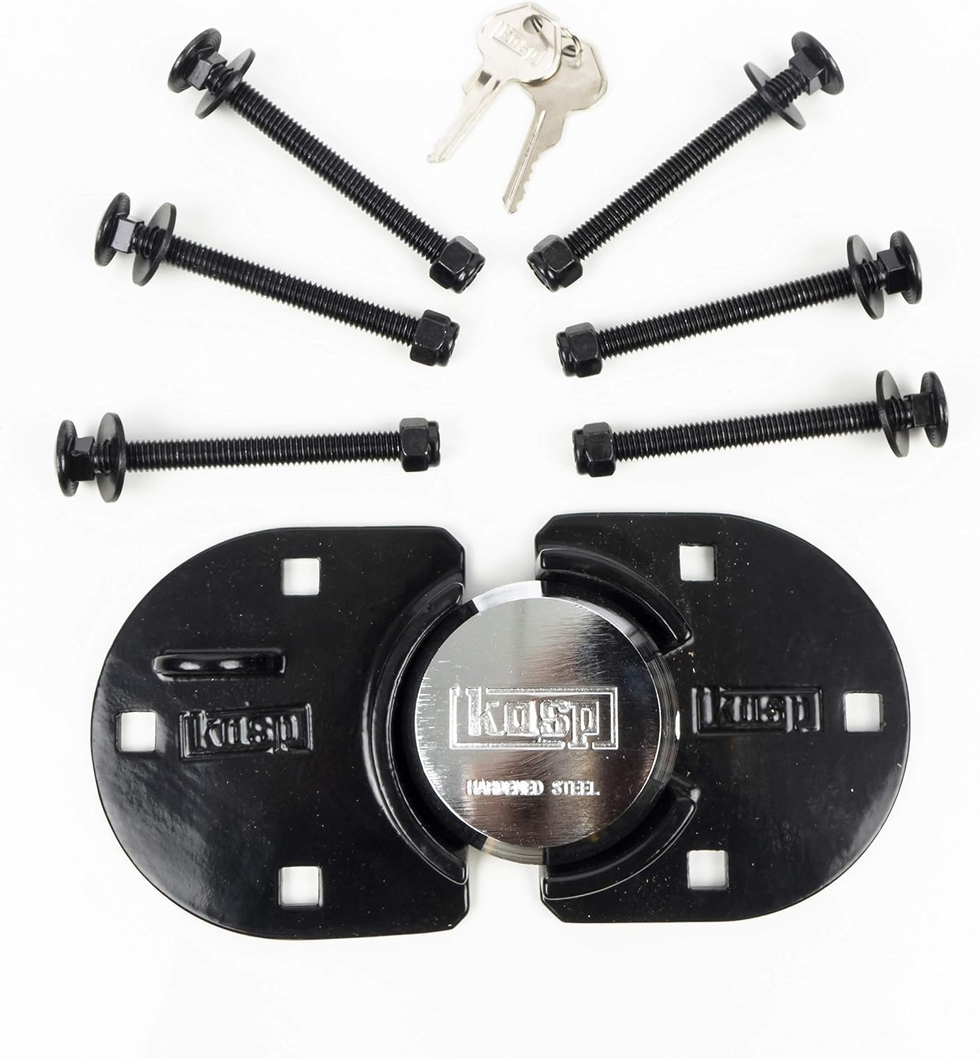 Kasp K50073A Van Lock with Hasp Set, Black, 95 x 60 mm - Image 3