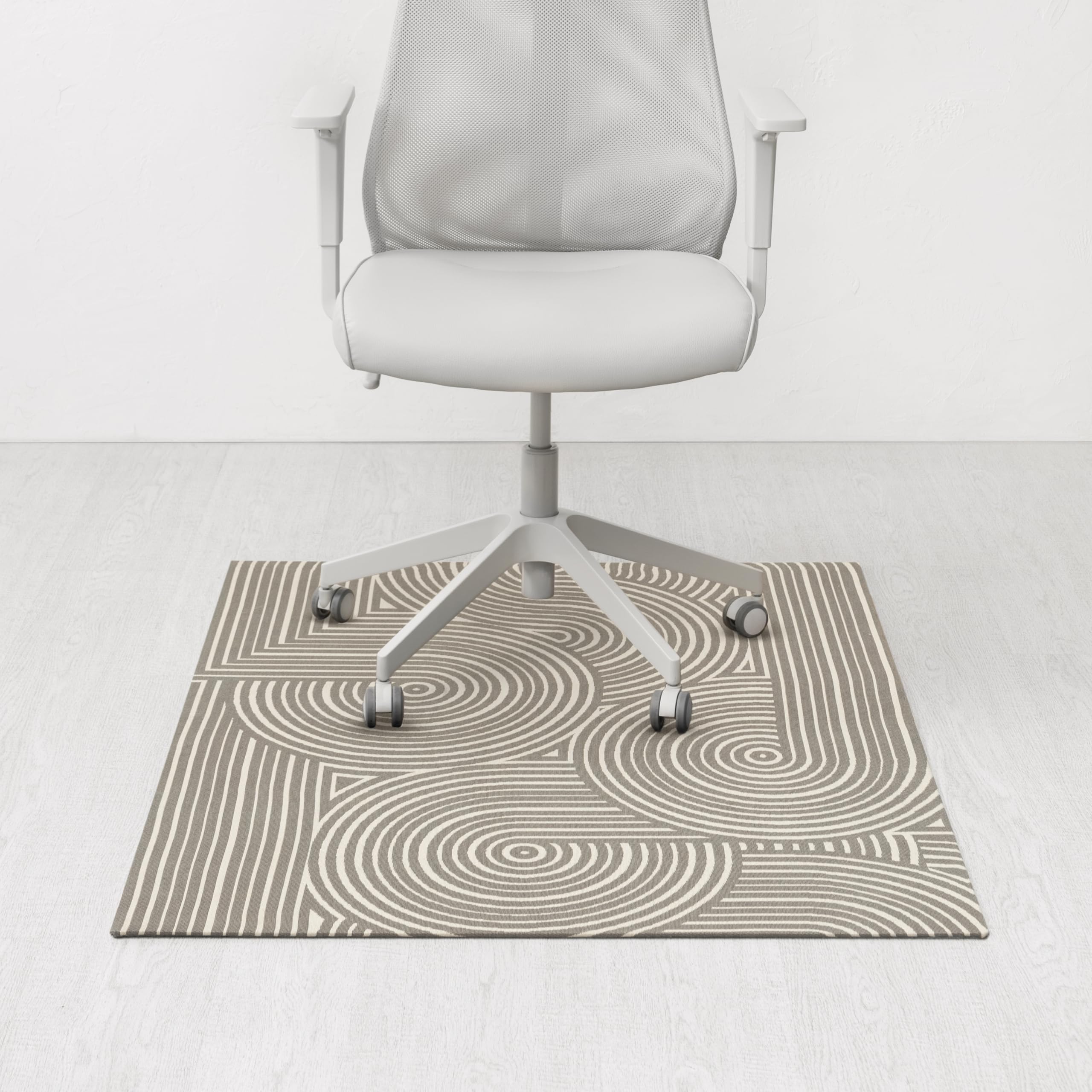 anji mountain rug'd office chair mat for carpet & hardwood floor - jacquard woven, anti-slip backing