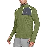 Little Donkey Andy Men's Long Sleeve Quick Dry Lightweight Running Exercise Sports T-Shirt Top