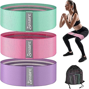 Yabife FITFORT Resistance Bands for Legs and Butt Exercise ...