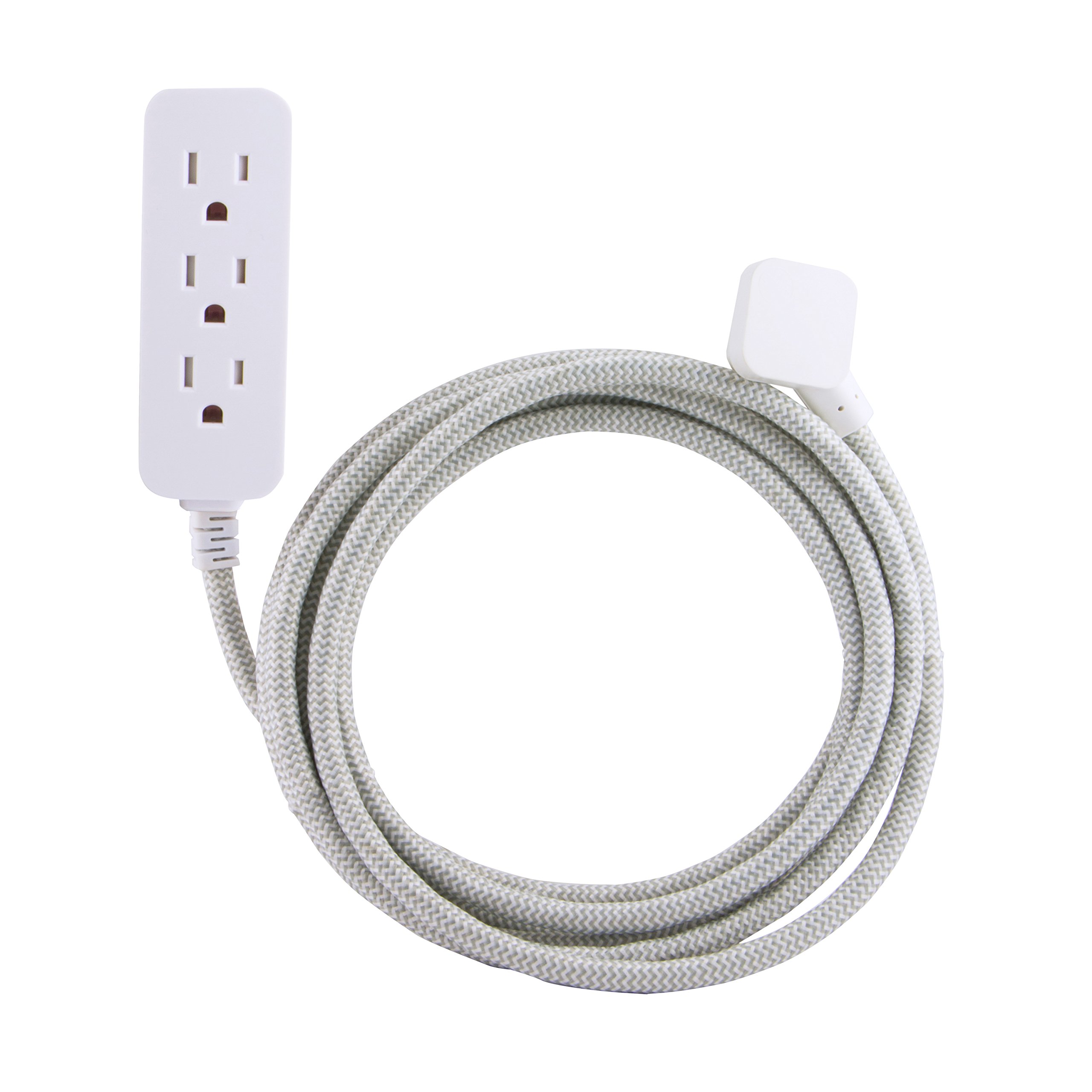 Cordinate Designer 3Outlet Extension Cord with Surge