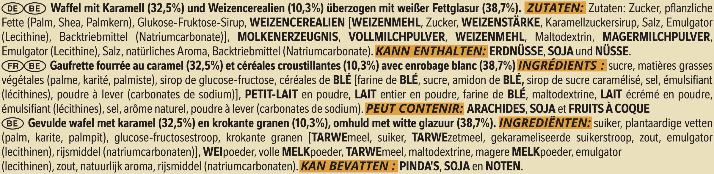 Nestlé LION White Minis, Knusper-Schokoriegel mit weißer Glasur, Karamell-Füllung und Crispy Waffel, 1er Pack (1 x 237,6g) 3
