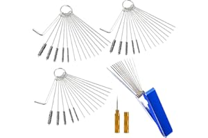 Carbon Dirt Jet Cleaner Carburetor,62 Pcs Welding Torch Tip Dirt Set Carb Tool,Carb Cabon Jet Cleaner Remove Nozzle Paint Tat