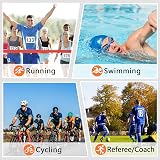 PULIVIA Stopwatch Sports Timer 10 Laps Digital Recall Countdown Clock Alarm view 7