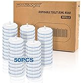 50 Pcs Toilet Wand Refills, Disposable Toilet Bowl Brush Replacement Heads for Sink Bathtub