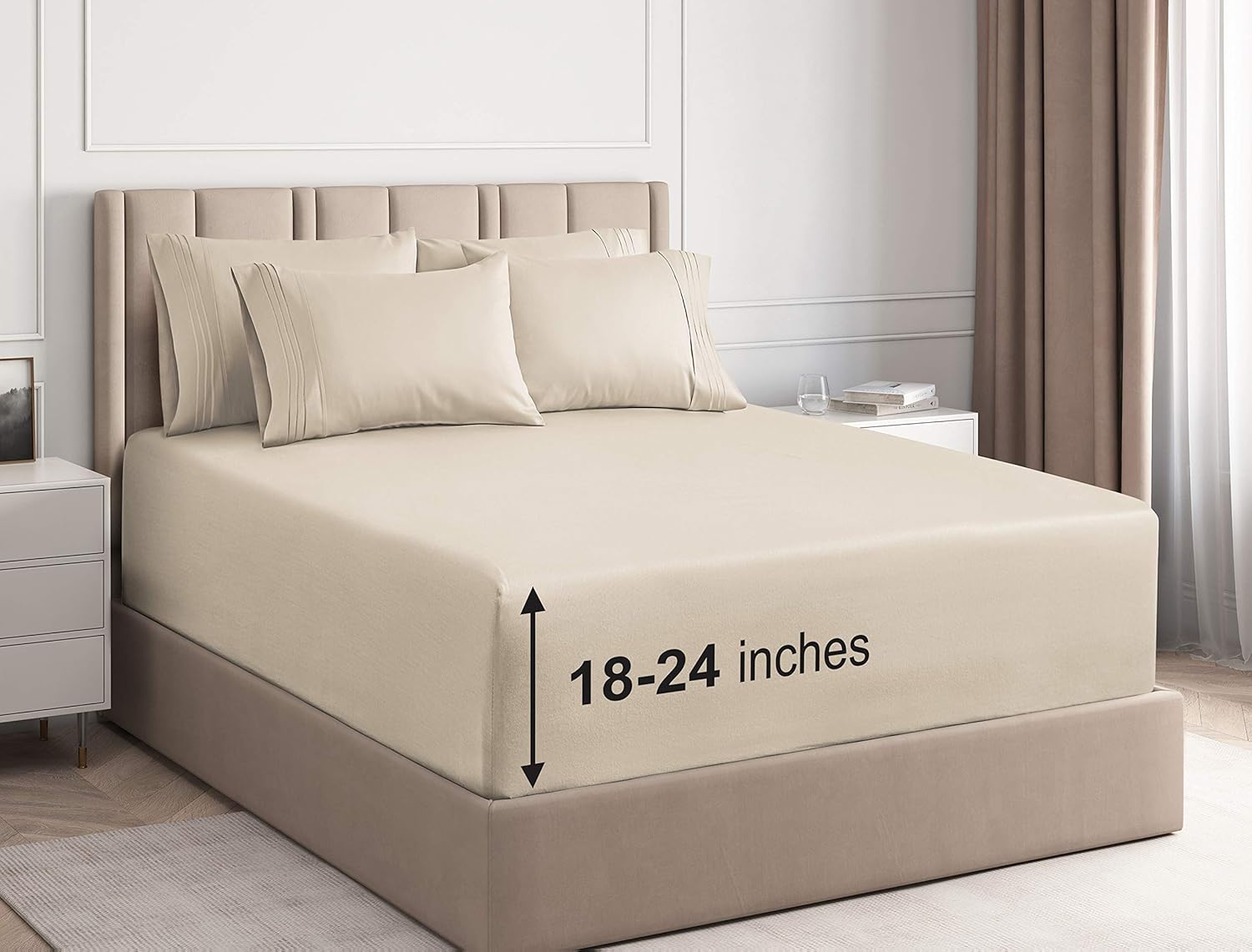 Deep Fitted Sheets King Size Cream at Dana Gardner blog