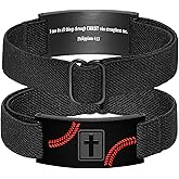 KLIFOWDY Easter Basket Stuffers-Baseball Gifts for Boys Men Coach Team Kids Player Baseball Bracelet Party Favors Accessories Religious Christian Bible Adjustable Jewelry Gifts