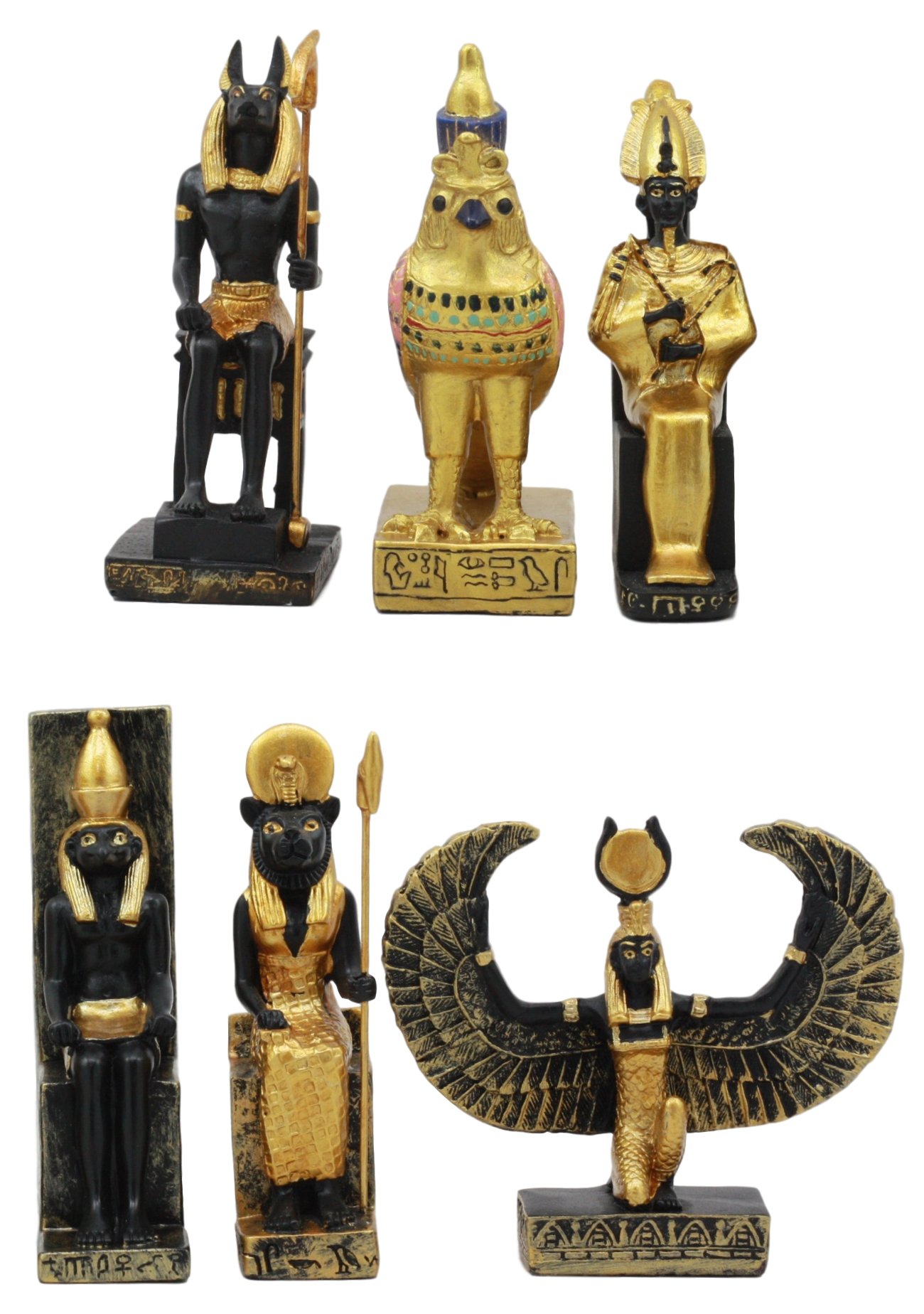 Buy Ebros Egyptian Classical Deities Miniature Figurine Gods of Egypt Dollhouse Miniature Statue