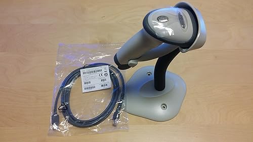Zebra Motorola Symbol LS2208 Handheld Barcode Scanner With Stand & USB Cable - White