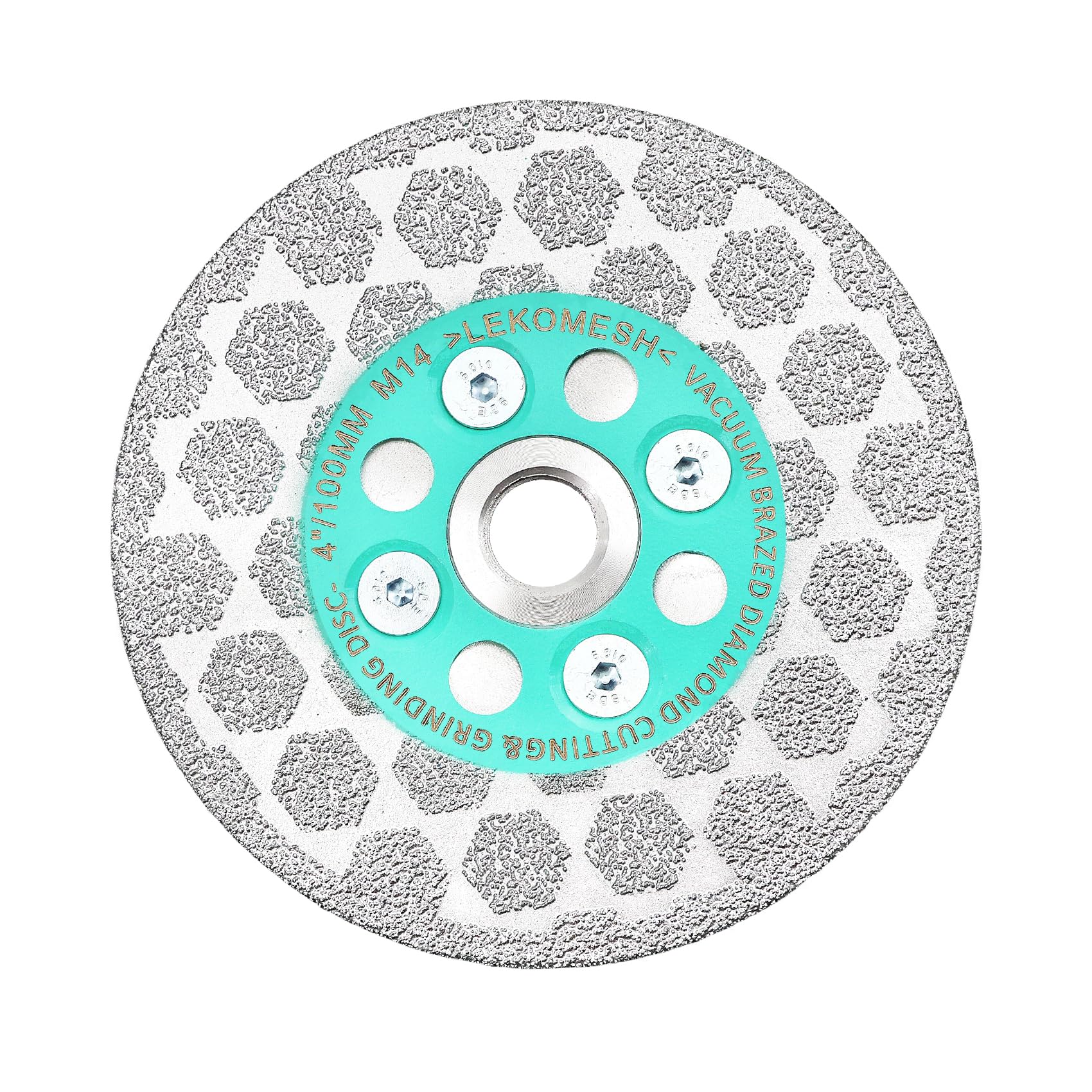 LEKOMESH Tile Cutting Disc 100mm - Diamond Cutting Grinding Disc Cutting Wheel for Marble Granite Concrete Porcelain Ceramic Tile, M14 Thread