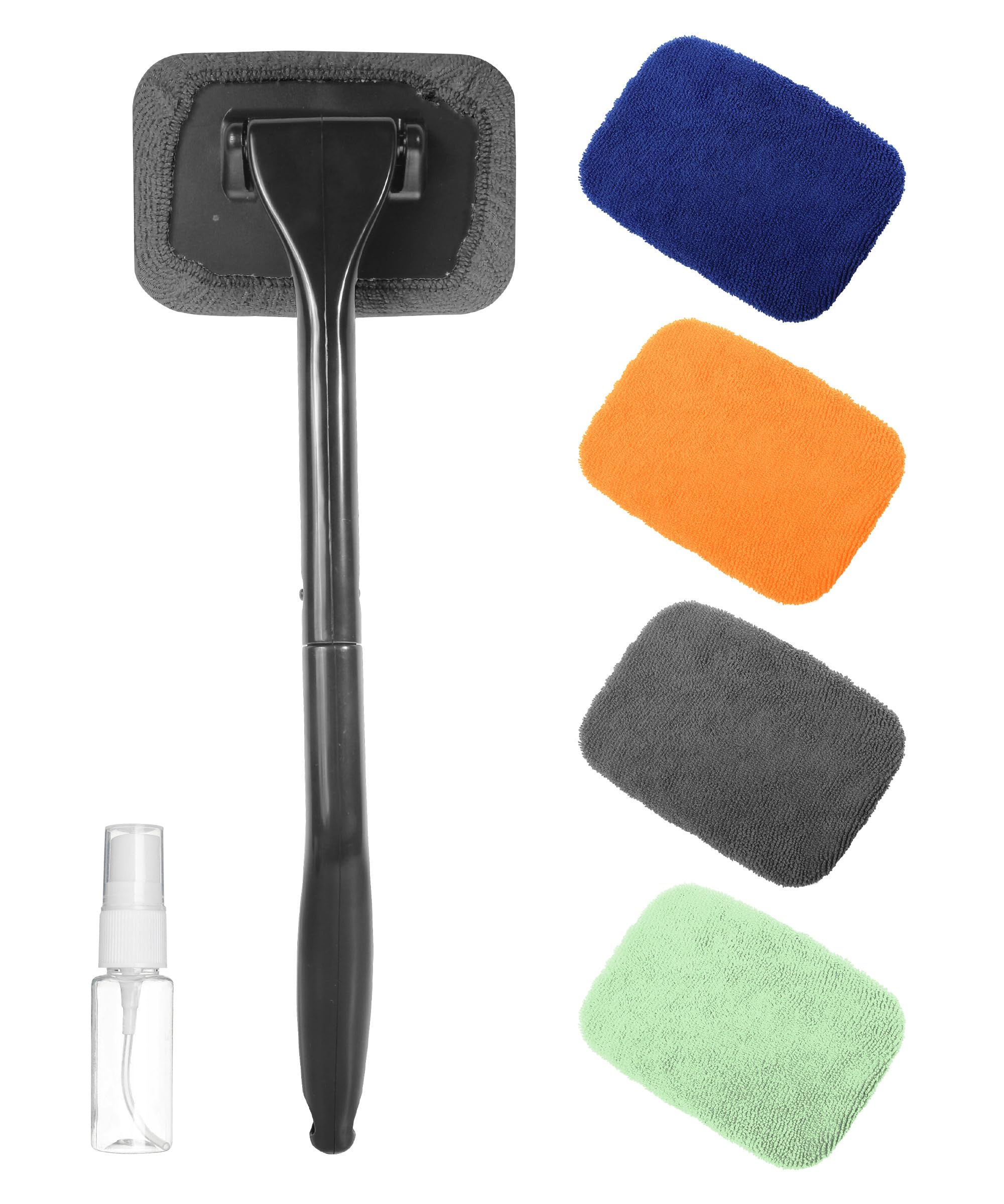 Photo 1 of RACOONA Windshield Cleaning Tool,Car Cleaning Window Tool,Car Window Cleaner Tool,Car Accessories Car Window Cleaner with Unbreakable Extendable Handle and Microfiber Cloth for Auto Glass Wiper Car