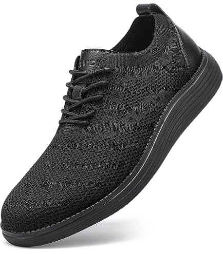 thumbnail image 2 of CALTO Men's Invisible Height Increasing Elevator Sneakers – Lightweight Mesh, Black 2 of 6