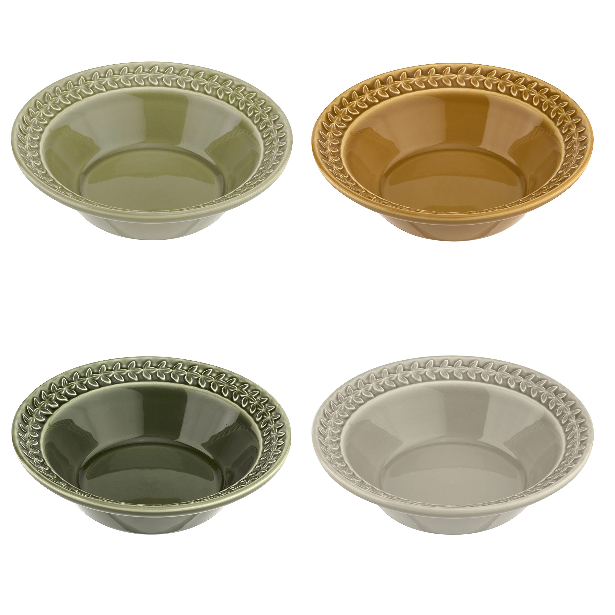 Portmeirion Home & Gifts BA05203 Set of 4 Cereal Bowls, Ceramic