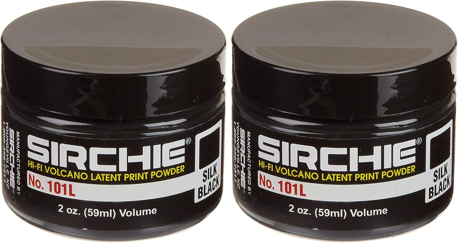 Sirchie - Polvo para huellas dactilares de Volcán Hi-Fi (bote de 2