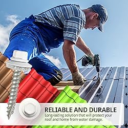 EAGLE 1 Metal Roofing Screws #10 - Painted Hex Head