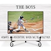 Utaqer Brother Picture Frame, Friendship Picture Gifts For Men Friend Brother, Wooden Picture Frame For Birthday Thanksgiving Keepsake Holiday, 4X6 Photo Frame With Stand -42