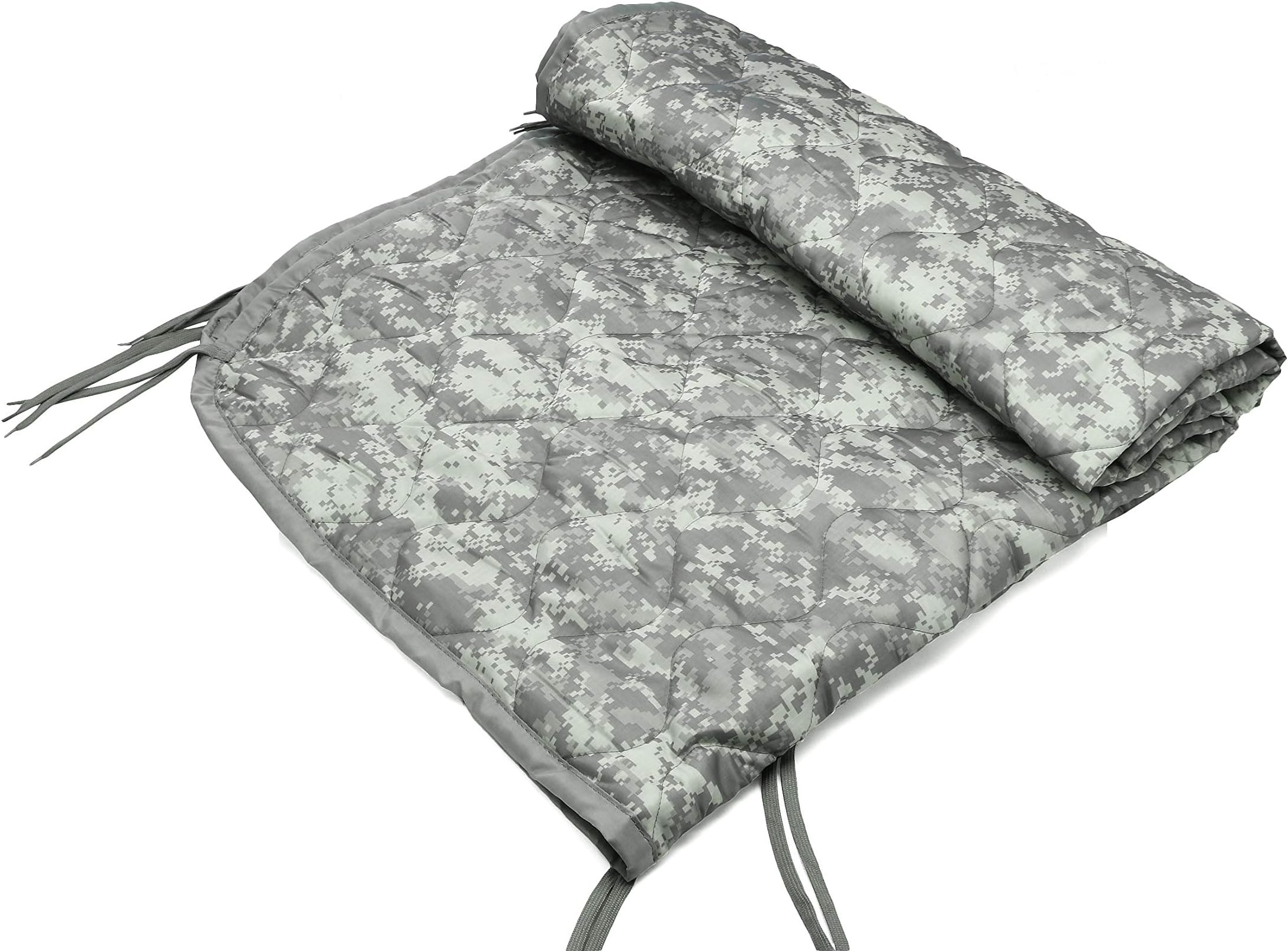 HSD Poncho Liner Military Woobie, Lightweight Multi Use Indoor & Outdoor Blanket, Camping Gear, Sleeping Bag Liner, Survival, Hunting, Tactical Equipment (ACU Army Combat Uniform, Adult Size)